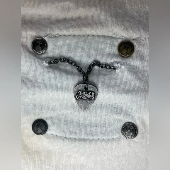 Vintage Elvis Jesus Country 04 Rare Iron Lion Zion Mens Medium Ivory Tshirt - Picture 13 of 14